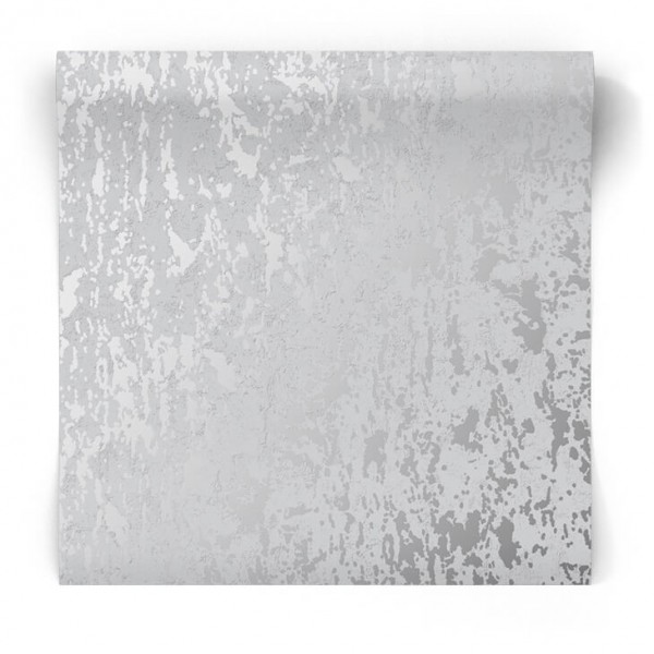 Tapeta srebrny ornament na białym tle103029