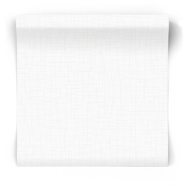 Biała tapeta z teksturą tkaniny 104872 