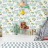 Pokój dziecka ściana z tapetą na jednej ścianie dla niemowlaka do pokoju