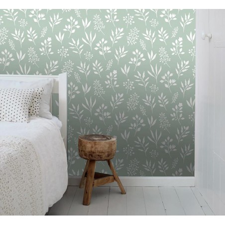 Tapeta 139085 miętowe kwiaty