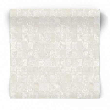 Tapeta śmietankowe kafle W78211