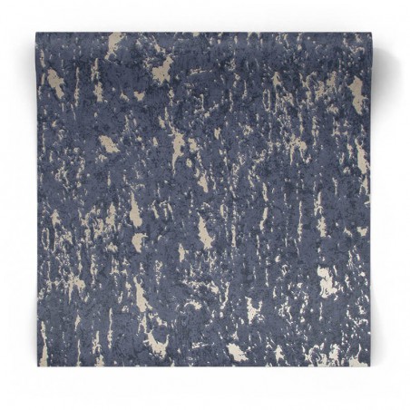 Granatowa tapeta strukturalna błyszcząca