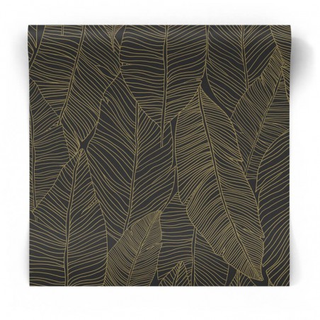 tapeta w złote liście 139126