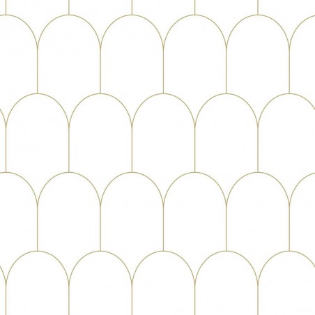 Tapeta w złote wzory Art Deco