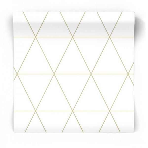 Tapeta w złote trójkąty 347682