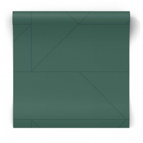 Zielona tapeta geometryczna 347724