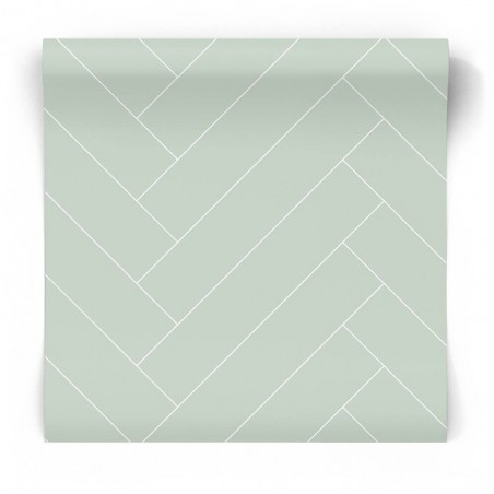 Zielona tapeta geometryczna