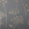 Tapeta w roślinki szary 108608