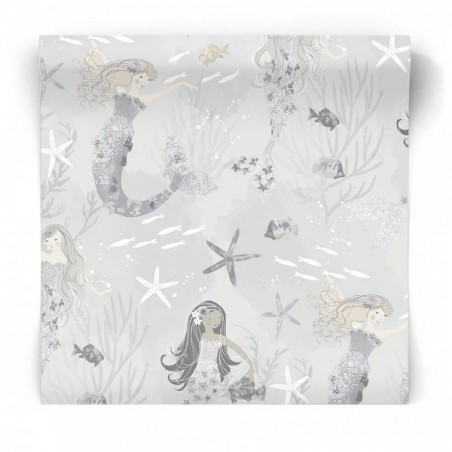 Dziecięca tapeta w syrenki G78389