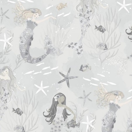 Dziecięca tapeta w syrenki