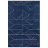 Niebieski nowoczesny dywan