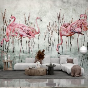 Fototapeta w różowe flamingi - Fenicottero