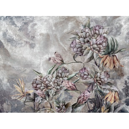 Fototapeta stonowane kolory wzór kwiatowy 