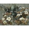 Fototapeta białe kwiaty magnolie 