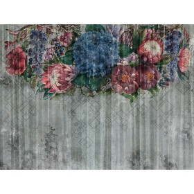 Fototapeta w duże kolorowe kwiaty  2