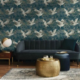 Tapeta flizelinowa Żurawie nad stawem 36103 2