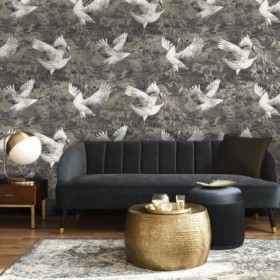 Tapeta flizelinowa Żurawie nocą 36104 2