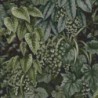 Zielona tapeta z motywem tropikalnych liści