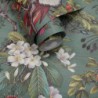 Flizelinowa tapeta na rolce liście kwiaty ptaki