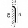 Minimalistyczna listwa przypodłogowa biała SX185 Orac Decor