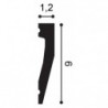 Listwa ścienna nowoczesna 9 cm wysokości SX159 Orac Decor