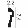 Profil ścienny w kształcie odwróconych schodów P7070 Orac Decor
