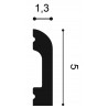Listwa ścienna Orac Decor 5 cm wysokości SX182F Orac Decor