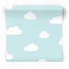 Gładka niebieska tapeta dziecięca na rolce A61821 Ugepa