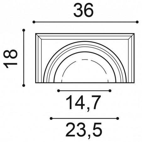 PÓŁKOLUMNA biała dekoracyjna K1121 Orac Decor