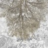 Biała fototapeta z wzorem drzewa MU12031