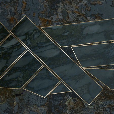 Szara tapeta z marmurowym dekorem