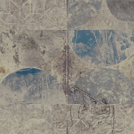 Odcienie szarości na geometrycznej fototapecie