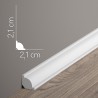 Listwa przypodłogowa z poliuretanu - ćwierćwałek MD001 2 cm - Mardom Decor