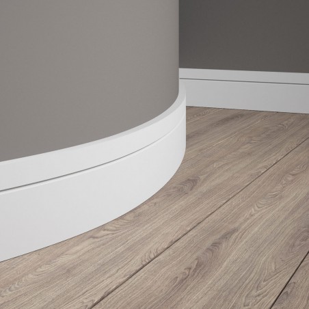 Biała listwa Mardom Decor przypodłogowa elastyczna 1,6 cm