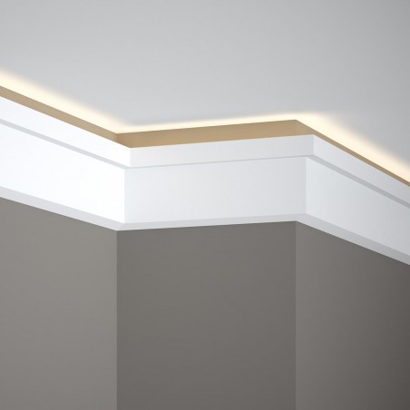 Biała listwa przysufitowa LED Mardom Decor 2,7 cm
