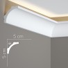 Nowoczesna listwa przysufitowa LED biały mat