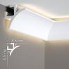 Sufitowa listwa oświetleniowa QL002 biała LED 8,5 cm - Mardom Decor