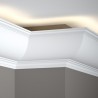 Dekoracyjna biała listwa sufitowa LED Mardom Decor 11 cm