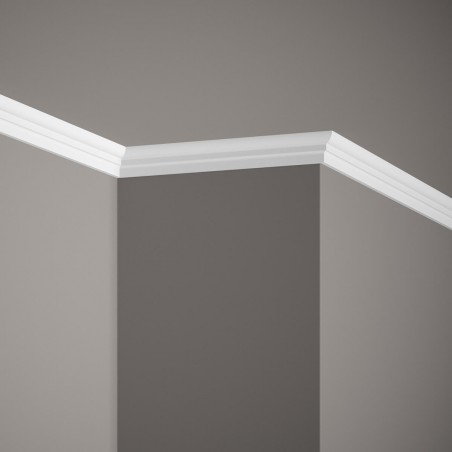 Zdobiona listwa przysufitowa biała Mardom Decor 1,5 cm