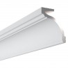 Biała maskująca listwa karniszowa LED - Mardom Decor MD161 - 9,5 cm