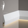 Nowoczesna listwa ścienna LED biały mat