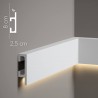 Listwa LED prosta biała QL019 Mardom Decor