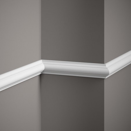 Dekoracyjna mała biała listwa naścienna Mardom Decor 1,7 cm