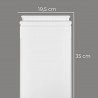 Ozdobna biała baza pilastra Mardom Decor 19,5 cm