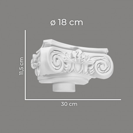 Zdobiona głowica półkolumny Mardom Decor