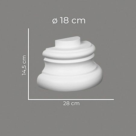 Elegancka baza półkolumny Mardom Decor