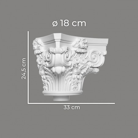 Zdobiona głowica półkolumny Mardom Decor