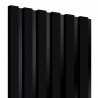Dekoracyjne lamele na czarnym panelu HDF Czarny Mat