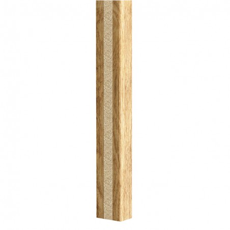 Dekoracyjne lamele ścienne 16x30mm fornir dębowy
