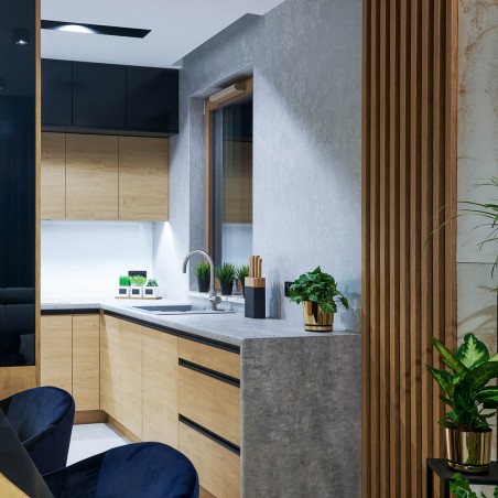 Lamele dekoracyjne na płycie HDF do kuchni